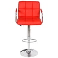 thumbnail image 2 of vidaXL Bar Stools 2 pcs Red Faux Leather, 2 of 5