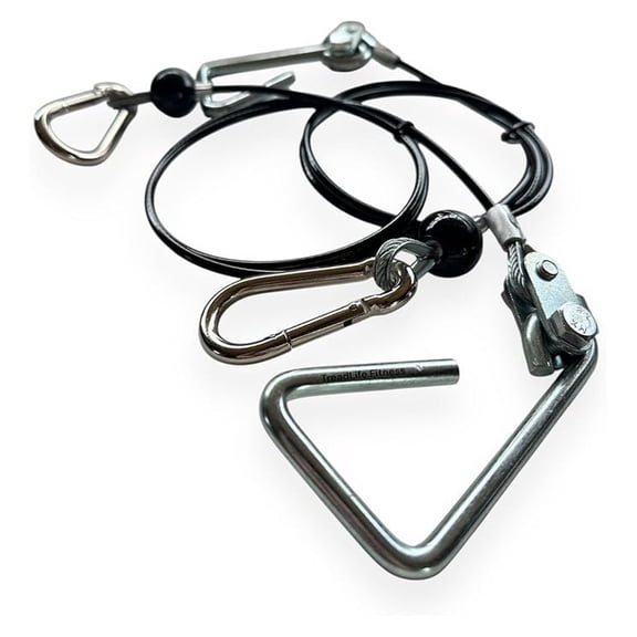 43" Cables w/Hook Assembly (2 x Cables) - Replacement for Most Bowflex Gyms - (Pair)