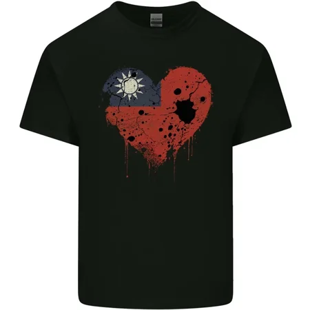 Love Flag Taiwan Football T-Shirt