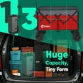 thumbnail image 4 of Sekey 220L Collapsible Wagon, 330lbs Heavy-Duty Folding Utility Cart with All-Terrain Wheels & Drink Holders, 4 of 7