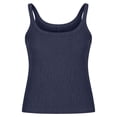 thumbnail image 4 of NIEWTR Women Summer Boho Tie Front Lace Trim Tank Tops Beach Button Down Top Sleeveless Mesh Chiffon Crop Tops Clothes Womens Tank Summer Tank (XXXXXL,A145-Navy), 4 of 7