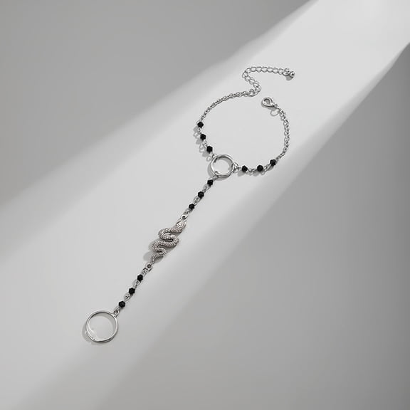 GAXIRE Women's Hand Chain Bracelet Finger Jewelry Adjustable 1 Piece Stylish Accessory
