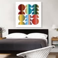 thumbnail image 2 of ARTCANVAS Mid-Century Modern Circles Cut in Half Canvas Art Print - Size: 36" x 36" (0.75" Deep), 2 of 9
