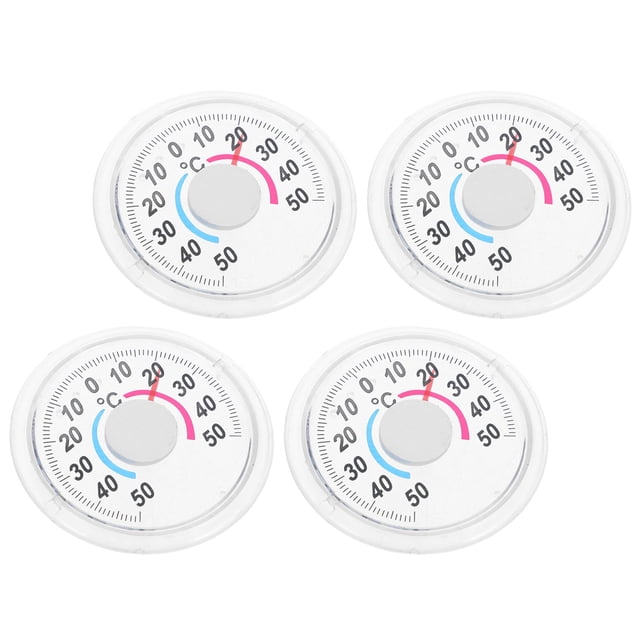 WHAMVOX Jauge de Température Ronde Transparente pour Surveillance Extérieure Intérieure