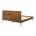 thumbnail image 5 of Artemio King Platform Wood Bed Frame in Walnut Finish, 5 of 6