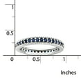 thumbnail image 2 of Sterling Silver Polished Cr. Sapphire Eternity Ring, 2 of 5