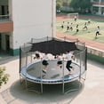 thumbnail image 3 of TEHAUX Trampoline Outdoor Cover Black PP Weatherproof Heat Insulation for Backyard 1Set, 3 of 7