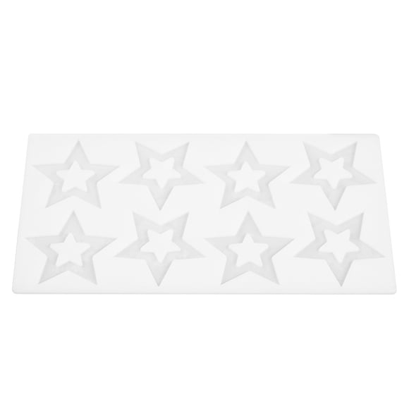FUTUREORYY Silicone Baking Mold Star Shape White Food Friendly for Chocolates Candies Biscuits