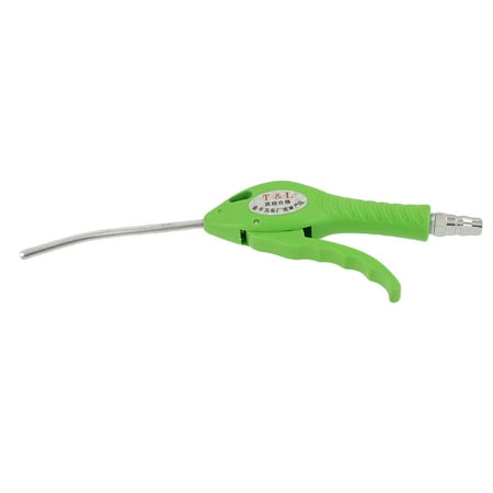 Dark Silver Air - Unique Bargains Silver Tone Angled Nozzle Air Blower Blow Cleaning Tool Green