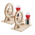 thumbnail image 1 of WEUVEB 2 Sets Manual Generator Model Wood for Generator Kit Science Experiment, 1 of 8