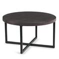 thumbnail image 4 of Steve Silver Yukon Black Metal Base Coffee Table with Stools, 4 of 11