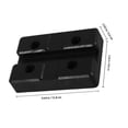 thumbnail image 2 of Raindrops 4Pcs Jack Pad Adapter Rubber Floor Jack Pads for Rv Trailer Lifting Platforms Black, 2 of 6