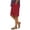 Red(Womens Shorts), variant on GUACER Womens Cotton Linen Shorts High Waisted with Pockets Side Button Casual Loose Fit Summer Shorts