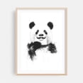 thumbnail image 2 of Funny Panda - Illustration Humor Animal Wildlife Pop Art Modern Art Sketch Unframed Wall Art Print 20 x 30 inches, 2 of 16
