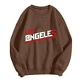 thumbnail image 3 of PENGXIANG Femmes Mode Sweat à Capuche Sweat-Shirt Col Rond Pull Lettre Imprimé Sweat-Shirt, 3 of 3
