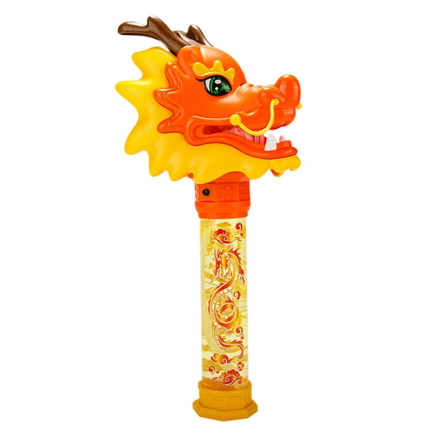 B Dance Wand Bubble Machine For Kids Fully Electric With Lights And Music Dragon Year Theme Handheld Bubble Blower Toy For Kids Outdoor Party Fun Model B