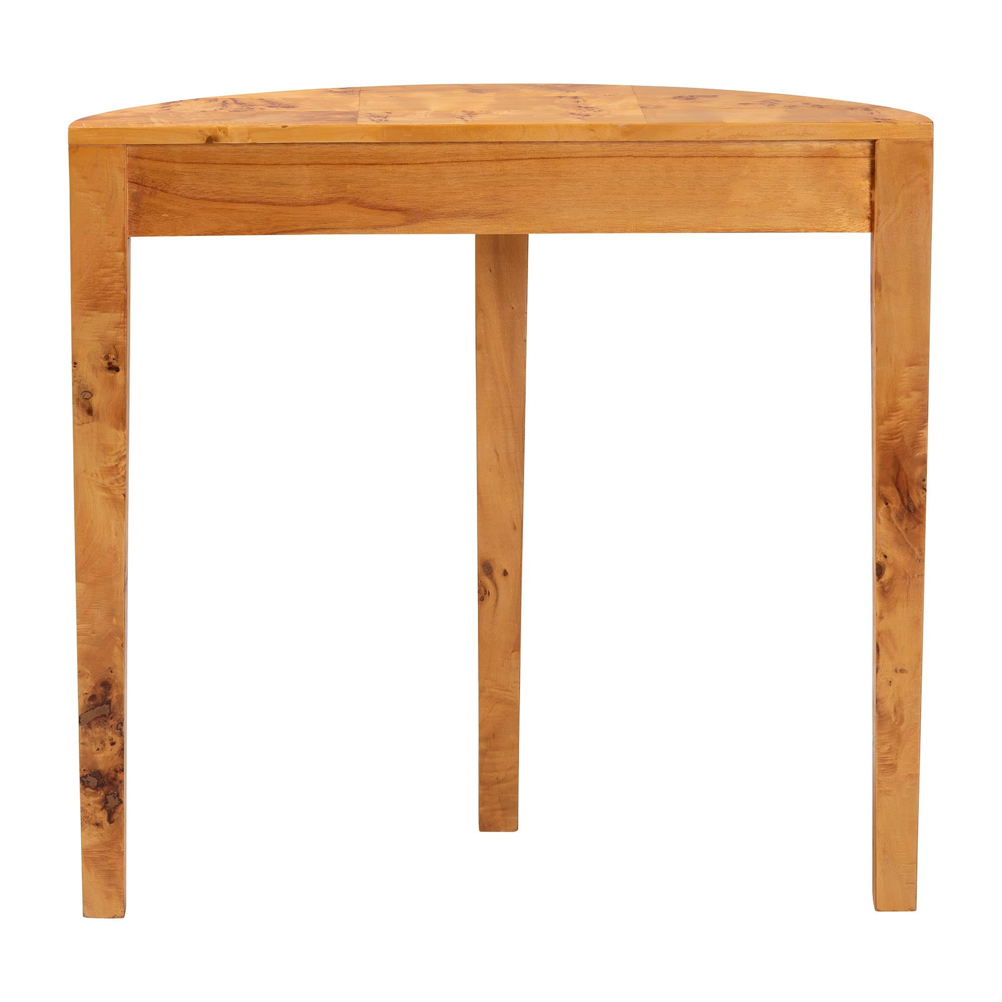bali & pari Jihan Modern Console Table, Accent, Light Mappa Burl