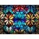 thumbnail image 1 of Cuadros Decorativos Kit de vidrieras de pintura de diamante de taladro redondo completo DIY 5D decoración del hogar (sz4369) Wdftyju de costura negro 4 estilos, 1 of 7