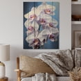 thumbnail image 2 of Designart "Purple Orchids delicate Orchids Black" Floral Print on Natural Pine Wood, 2 of 5