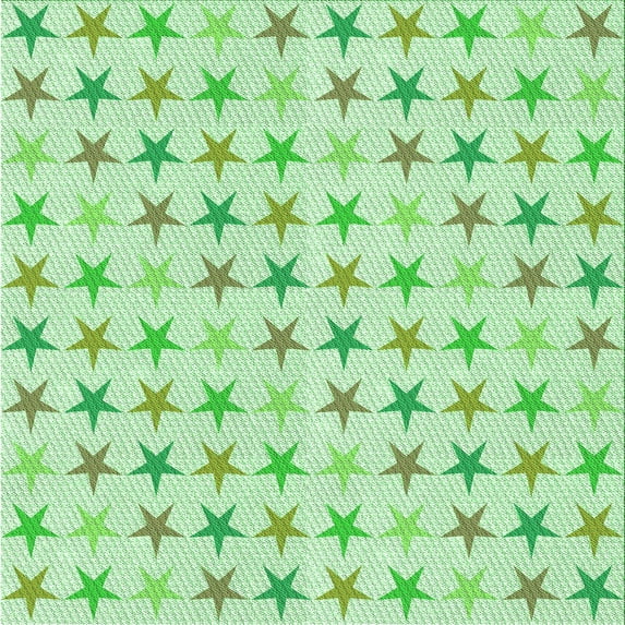 Ahgly Company Machine Washable Indoor Square Transitional Light Green Area Rugs, 7' Square
