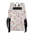 thumbnail image 3 of ALAZA Clear Backpack Baseballs PVC Transparent BookBag, 3 of 7