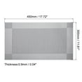 thumbnail image 2 of Uxcell 450x300mm Woven Table Place Mats Silver Gray 8 Pack, 2 of 5