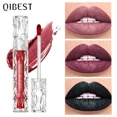 thumbnail image 2 of QIBEST-pintalabios líquido de diamante, hidratante, duradero, púrpura, brillante, resistente al agua, brillo mate, maquillaje coreano, 2 of 5