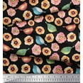 thumbnail image 3 of Soimoi Cotton Voile Fabric Bird & Anemone Floral Decor Fabric Printed Yard 56 Inch Wide, 3 of 3