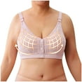 thumbnail image 7 of Timegard Bras for Women No Underwire Plus Size Comfort Front Closure Button Adjustable Strap Seniors Bras, 7 of 7