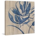 thumbnail image 3 of Marmont Hill "Indigo Poppy" Painting Print on Wrapped Canvas, 3 of 5