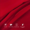 thumbnail image 2 of Lorviah Cotton Body Pillowcase - Ultra Soft & Luxurious 20"x54" Body Pillow Cover with Envelope Closure - 1 Pack - Red, 2 of 6