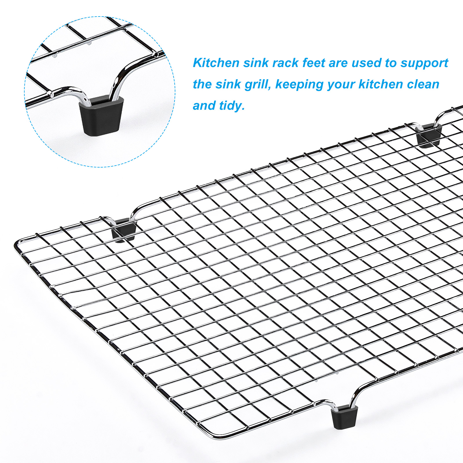 Unique Bargains Protective Replacement Bumpers for Rack Bottom Black