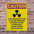 thumbnail image 4 of (2 Pack) X-Ray Radiation In With Symbol OSHA Caution Radiation Sign 7 Inch X 10 Inch Plastic Sign, Weather Resistant, UV Protected for Workplace, Business, and Construction Site, Made, 4 of 8