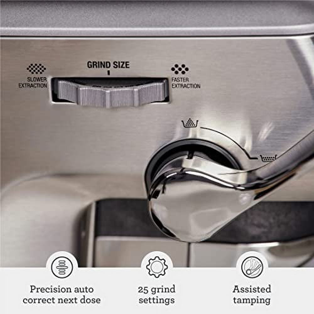 Breville Barista Express Impress Espresso Machine BES876BSS Brushed Stainless