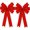 Red, variant on 2 Pack Large Rope Bows for Wreaths,Rustic Farmhouse Crafts Bow Wrapping Tree Topper Wedding Holiday Birthday Party Wall Home Boho Front Door Decorations