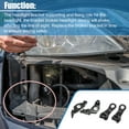 thumbnail image 4 of Unique Bargains 4 Pcs Driver Passenger Side Headlight Bracket Headlight Support Mount Bracket for BMW 525xi 2006-2007, 4 of 7