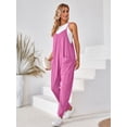 thumbnail image 5 of Loose Cami Jumpsuit, Solid Casual Jumpsuit For Summer & Spring, Women's Clothing, 5 of 20
