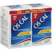 Os-cal Oscal Calcium 500mg + D 160+160ct Twin