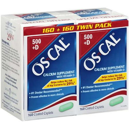 Os-cal Oscal Calcium 500mg + D 160+160ct Twin