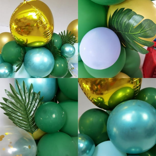 ShenMo Noël Party Decorations 167 Ballons Noel Verts Or Ballon en Aluminium  Gonflable Père Noël Arbre de Noël Béquille Bonhomme de Neige pour  Anniversaire Décoration de Noël fête 