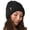 Black, variant on Winter Hats for Women Fleece Lined Beanie Knit Chunky Womens Snow Cap