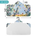 thumbnail image 4 of Yayeee Kids Hooded Towels Toddler Soft Absorbent Beach Bathing Wrap 50" x 23.5", Colorful Leaves, 4 of 5