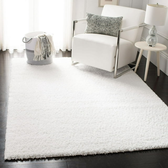 SAFAVIEH August Carlene Solid Plush Shag Area Rug