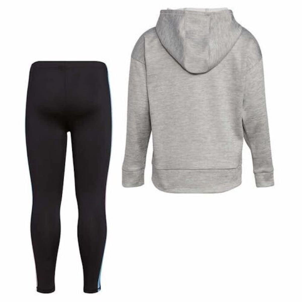 adidas Youth Girl's 2 Piece Hoodie and Legging Active Clothing  SIZE T2, regular, Grey Heather