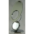 thumbnail image 6 of Elliptical Frameless Glass Classy Vanity Make up Mirror with Mini Removable 5" Round 10x Magnification LED Lighted Insert Magnetic Suction Mirror -8"x8"x16.75"H, 6 of 8