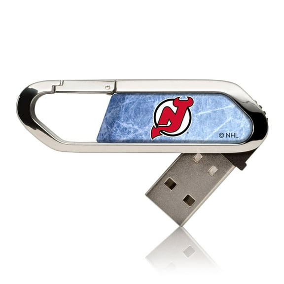 New Jersey Devils Ice Flood Clip 64GB USB Flash Drive