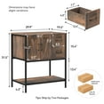 thumbnail image 3 of ELECWISH 30" Bathroom Vanity, Rustic Brown Bathroom Vanity with Sink Combo Set, Farmhouse Modern Wood Bathroom Cabinet with Brown Round Ceramic Sink, 3 of 8