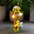 thumbnail image 4 of Xihbxyly Lámpara Solar "Bee Welcome", Decoración de Resina para Jardín, Energía Solar de Bajo Consumo, Textura Delicada, Decoración para Exteriores, Fácil Instalación, Larga Duración, Perfecta para J, 4 of 6