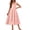 Light Pink, variant on Arshiner Girls Maxi Summer Short Flutter Sleeve Casual Dress with Pockets