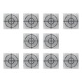 thumbnail image 1 of Riwesomey Reflector de medición de 10 Uds., cinta reflectante autoadhesiva multifuncional, objetivo, instalación Simple, estación Total de Materiales de construcción 30*30, 1 of 6